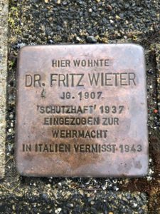 Read more about the article 80 Jahre Pfarrerwahl Fritz Wieter 1942