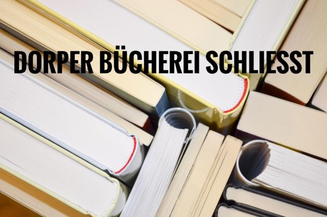 Mehr über den Artikel erfahren Bücherei schließt
